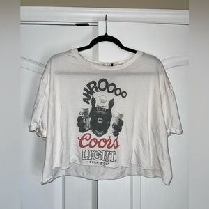 The laundry room x Coors collection crop top